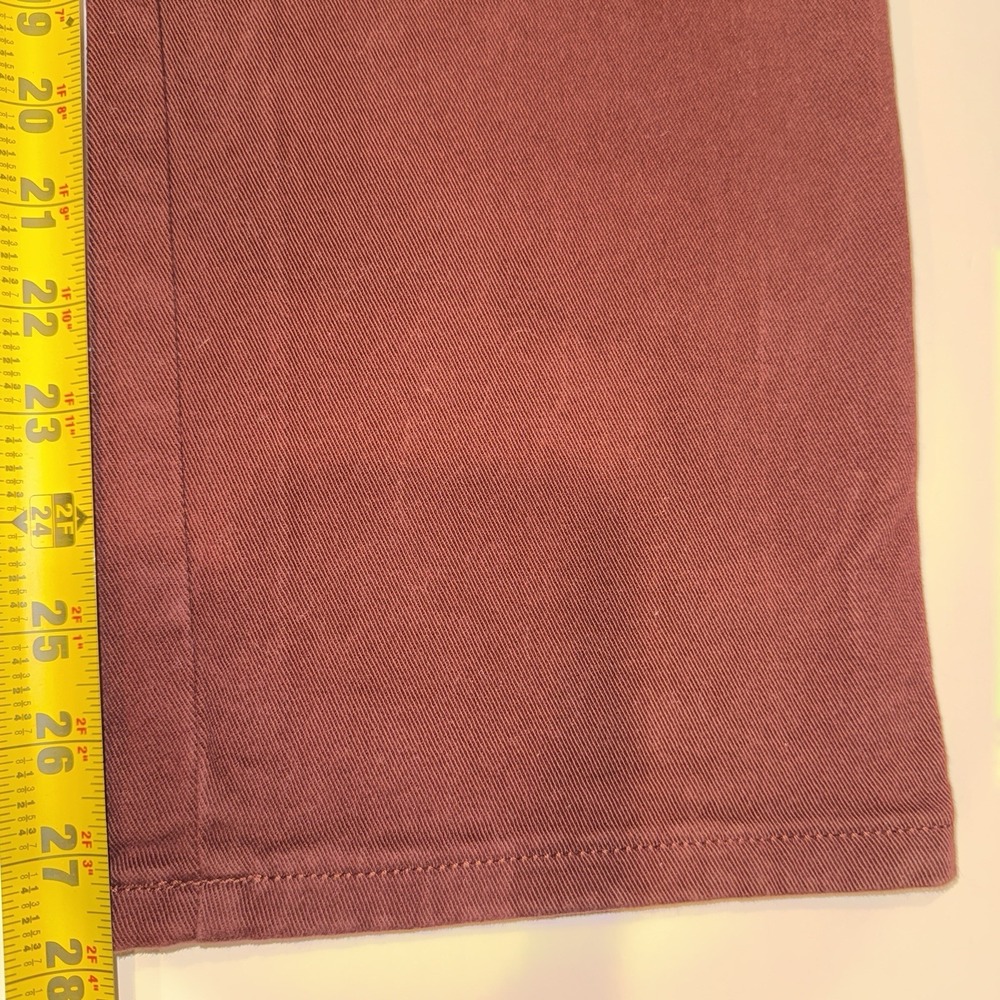 Gloria Vanderbilt Amanda Jeans Womens 14 Short Maroon Burgundy Tapered High Rise - Picture 5 of 8